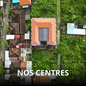 vue drone du centre Darma Citta d'Anak